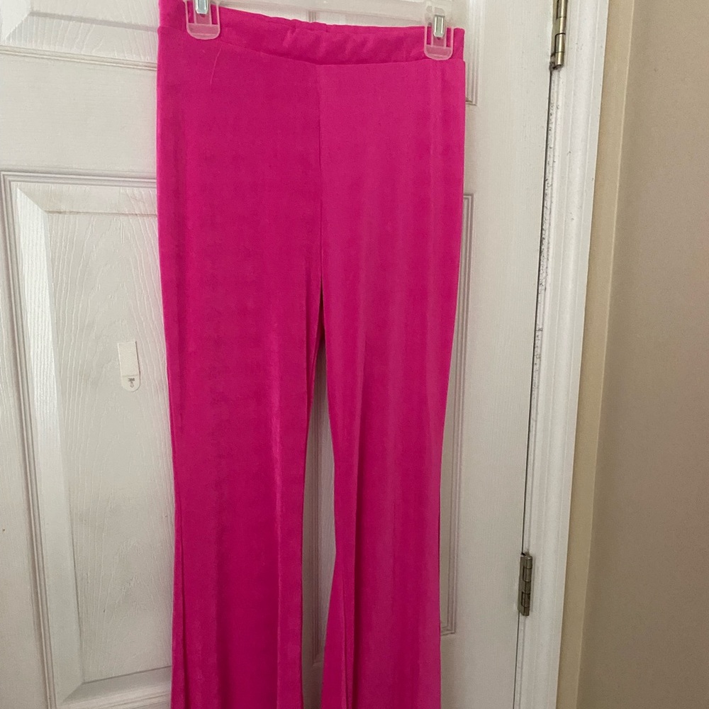 Pink Stretchy Boot Cut Pants // Condition: never worn